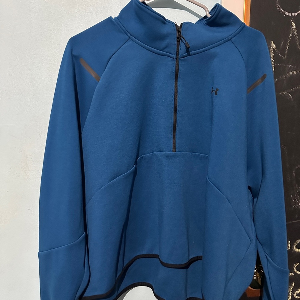 Blue Half-Zip Hoodie